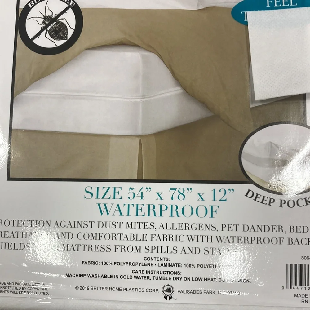 Full size fabric mattress, cover bed bug proof brand new
